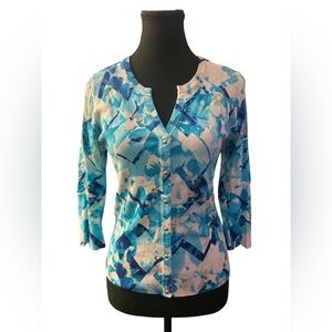 White House Black Market Fitted Buttoned Cardigan EUC S